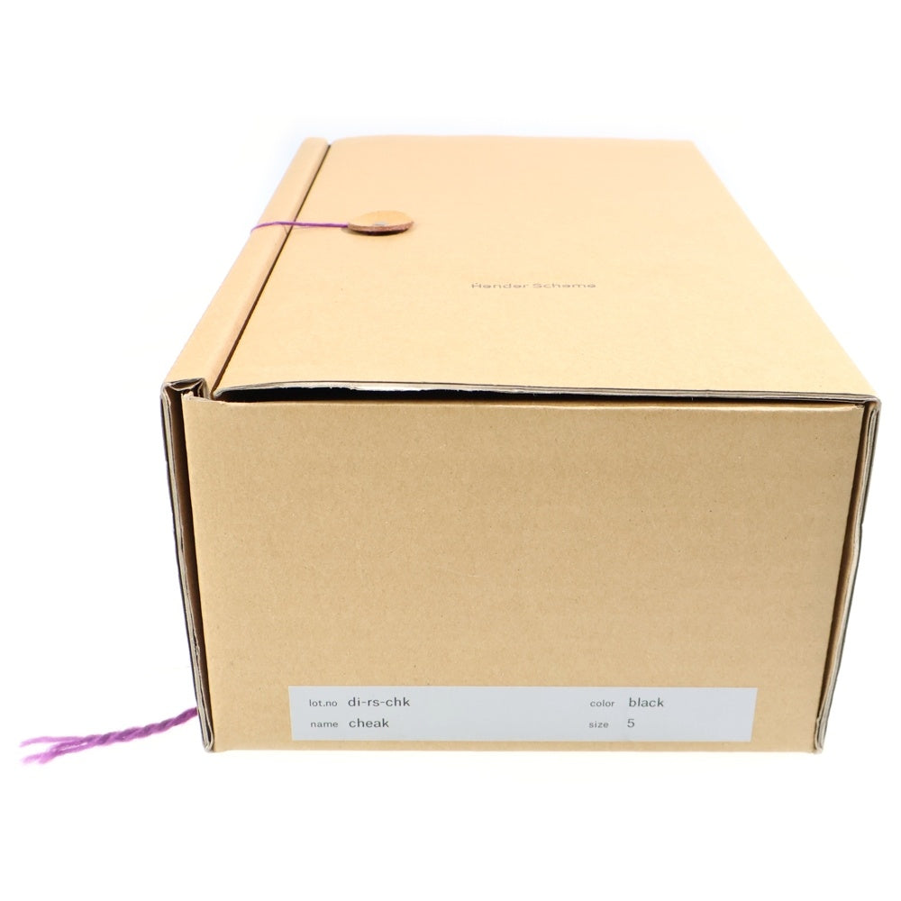 Hender Scheme(エンダースキーマ) CHEAK チーク エンブロイダリーデザイン ウエスタン レザーサンダル ブラック DI-RS-CHK