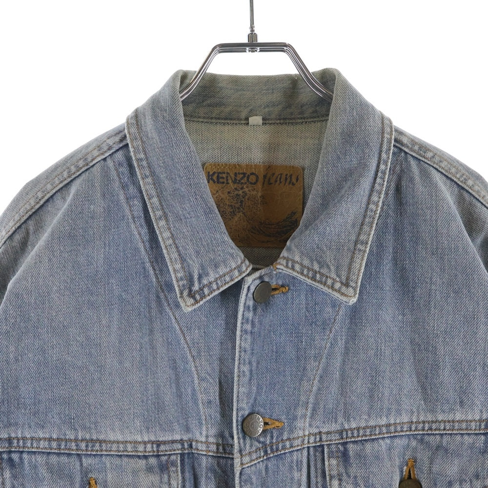 KENZO(ケンゾー) マルチポケット コットン デニムジャケット インディゴ KHJ-222