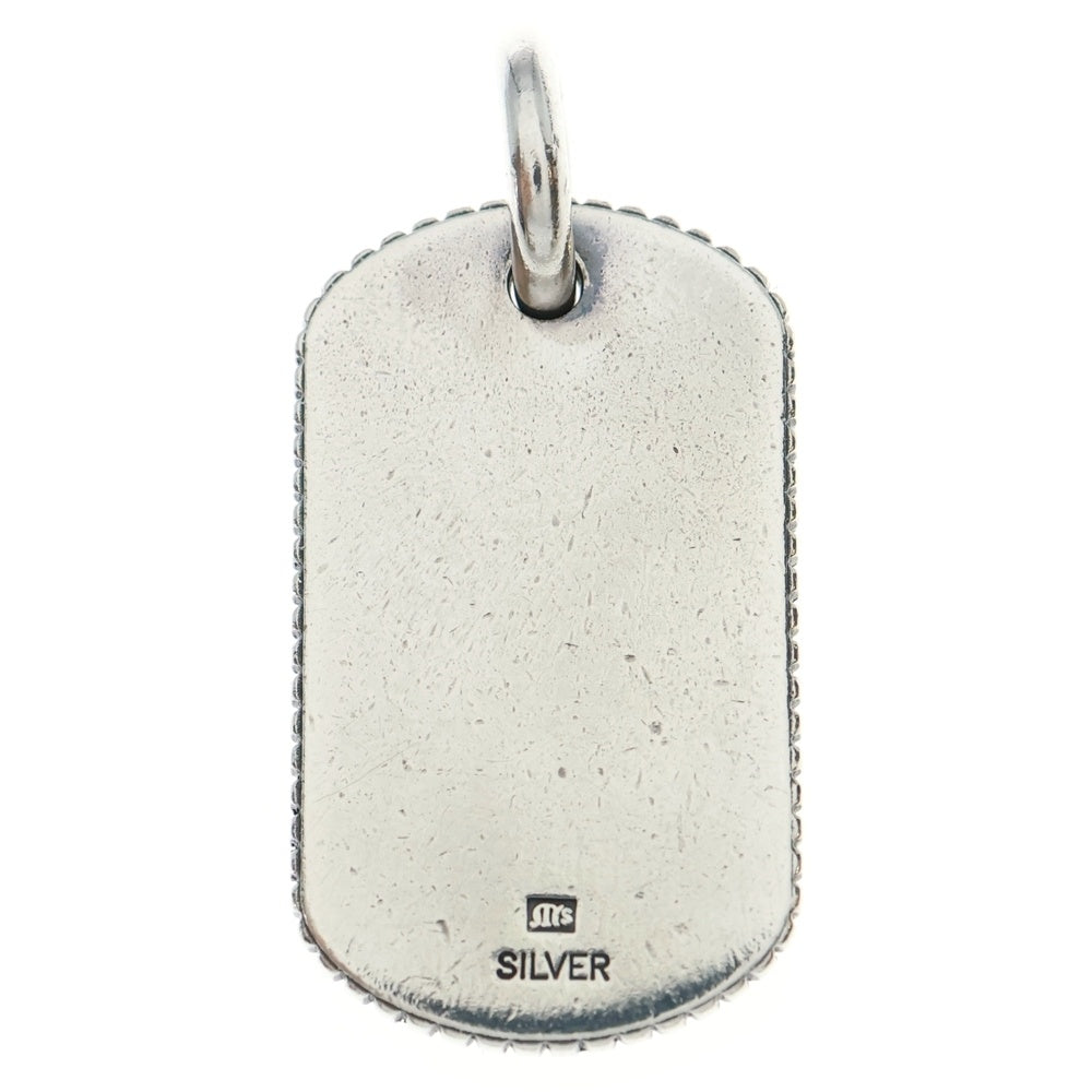 M's collection(エムズコレクション) THORN DOG TAG PENDANT ソーン ブルートパーズカスタム ドッグタグ ペンダントトップ シルバー XP-094
