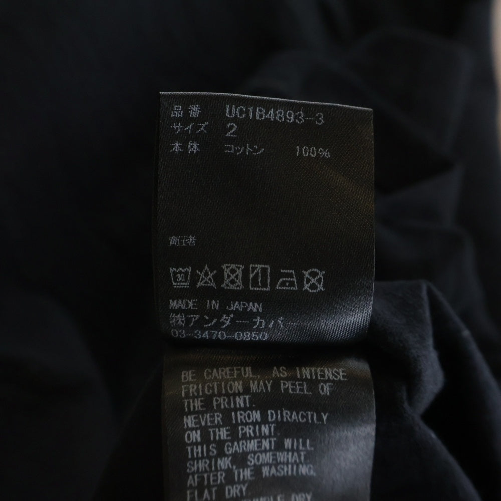 UNDERCOVER(アンダーカバー) 22SS ONCE IN ALIFETIME ワンス イン ア・ライフタイム クルーネック カットソー 半袖Tシャツ ブラック UC1B4893-3