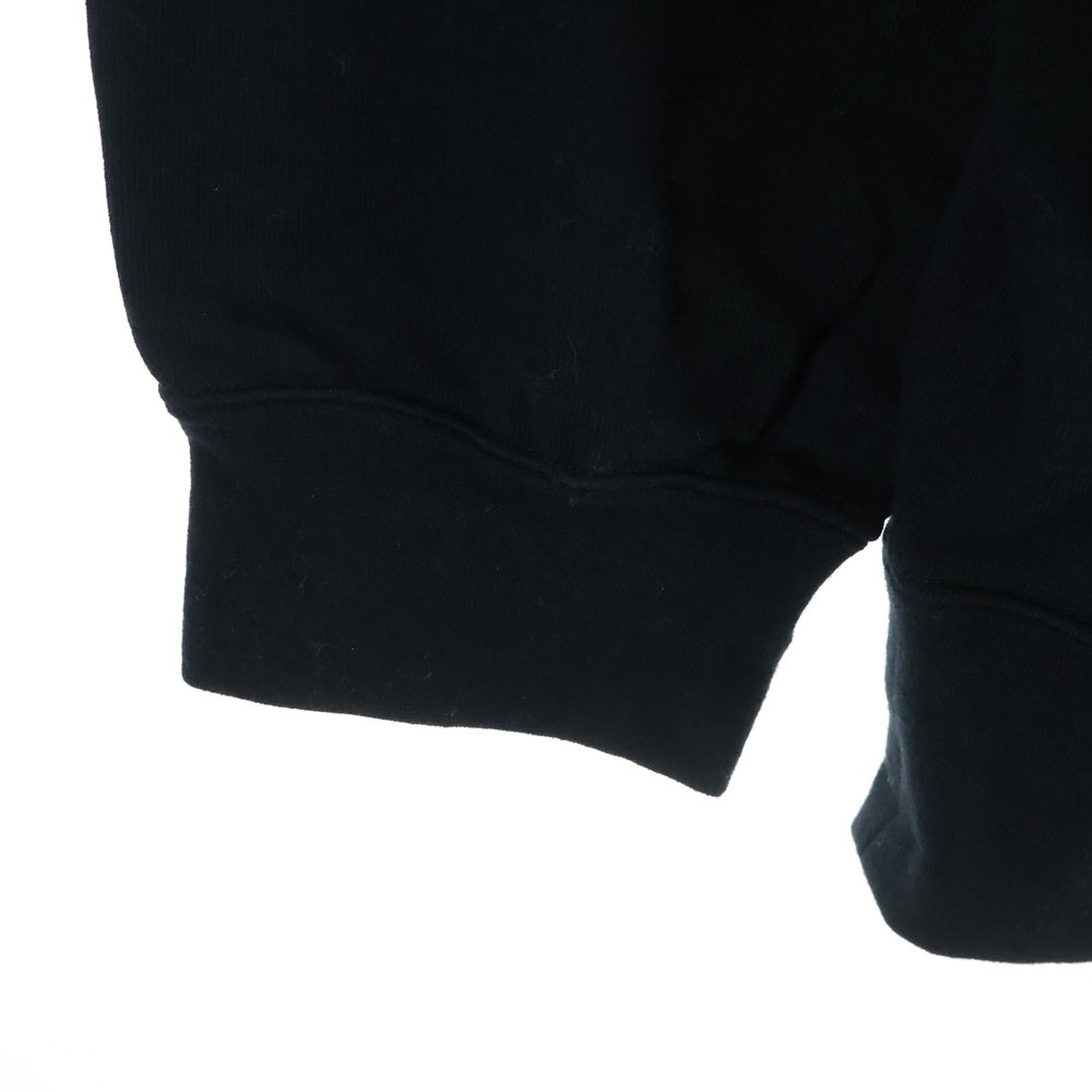 Yohji Yamamoto(ヨウジヤマモト) 24AW カンガルーポケット ドローストリング フーデッド スウェット パーカー ブラック PJ-T81-080