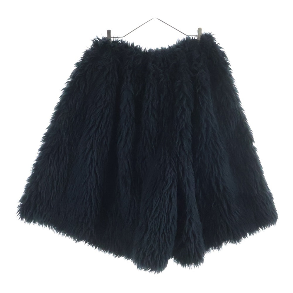 COMME des GARCONS(コムデギャルソン) 23AW AD2023 本ライン ドローストリング フェイクファー ショートパンツ ブラック GL-P011