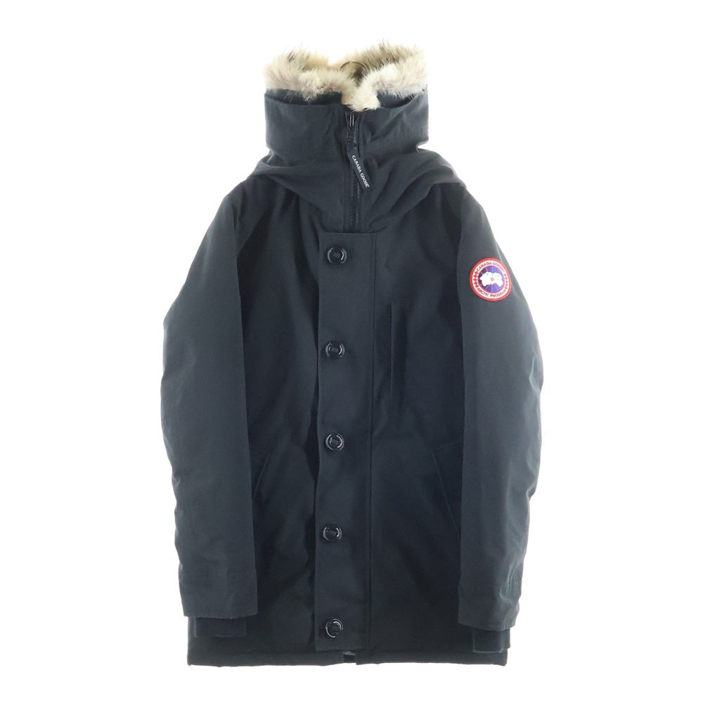 CANADA GOOSE(カナダグース) JASPER PARKA ジャスパー パーカ ダブルポケット ジップアップ ファー付きダウンジャケット ブラック 3438JM