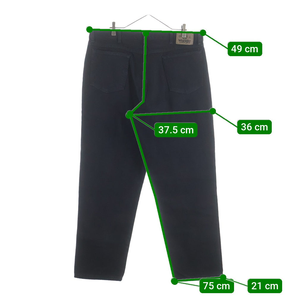 Wrangler(ラングラー) 90S VINTAGE DEADSTOCK REヴィンテージ デットストック ジップアップ ワイドデニムパンツ ブラック 97609CB