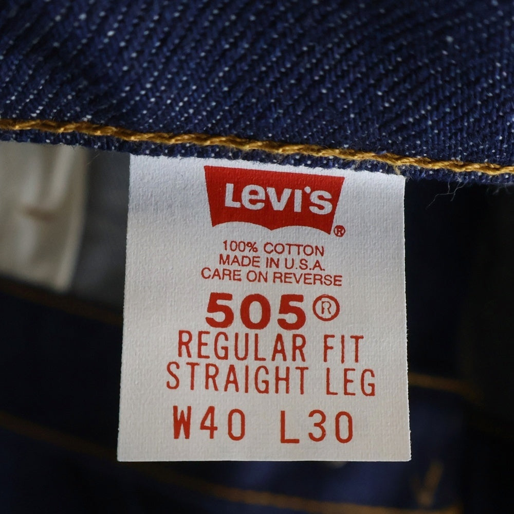 Levi's(リーバイス) 90S VINTAGE DEADSTOCK 505 REGULAR FIT STRAIGHT LEG デットストック USA製 レギュラー フィット ストレート オレンジタブ デニムパンツ 205050217