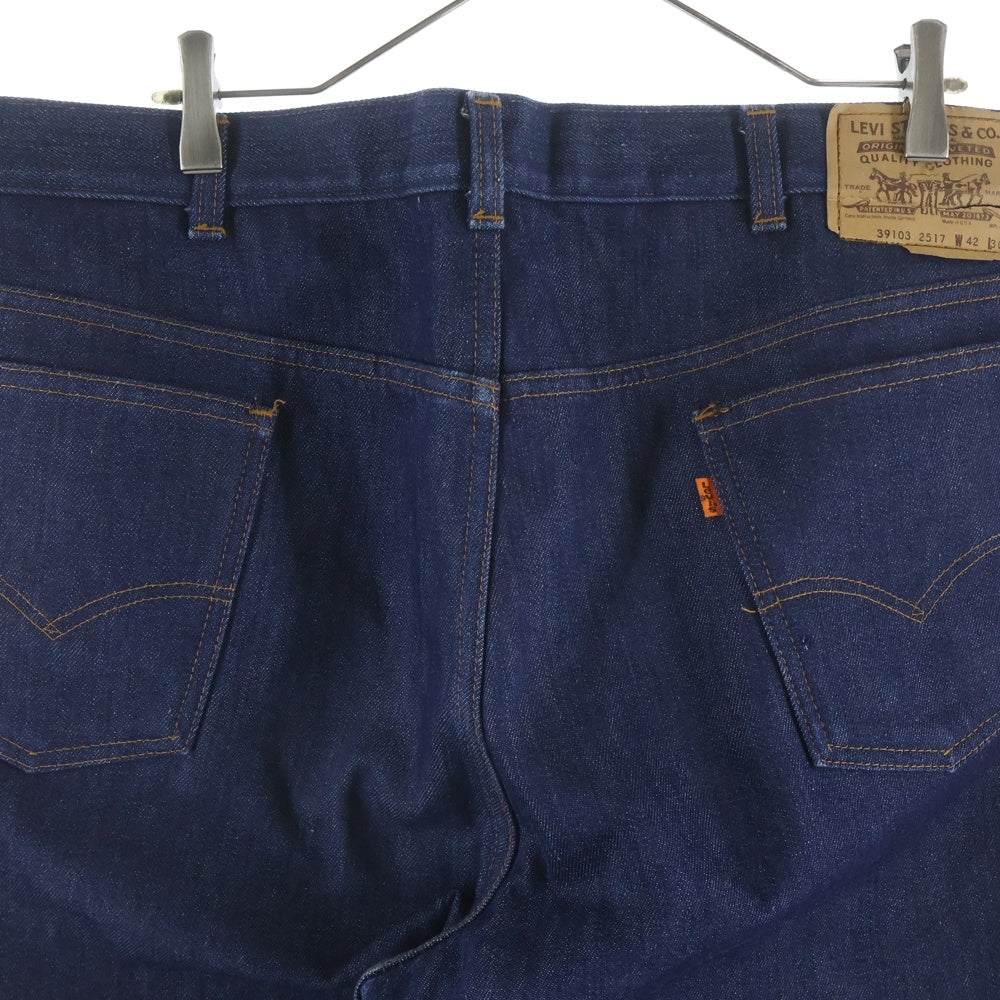Levi's(リーバイス) 80S VINTAGE ヴィンテージ 39103 2517 ライナー付き オレンジタブ ジップアップ デニムパンツ インディゴ
