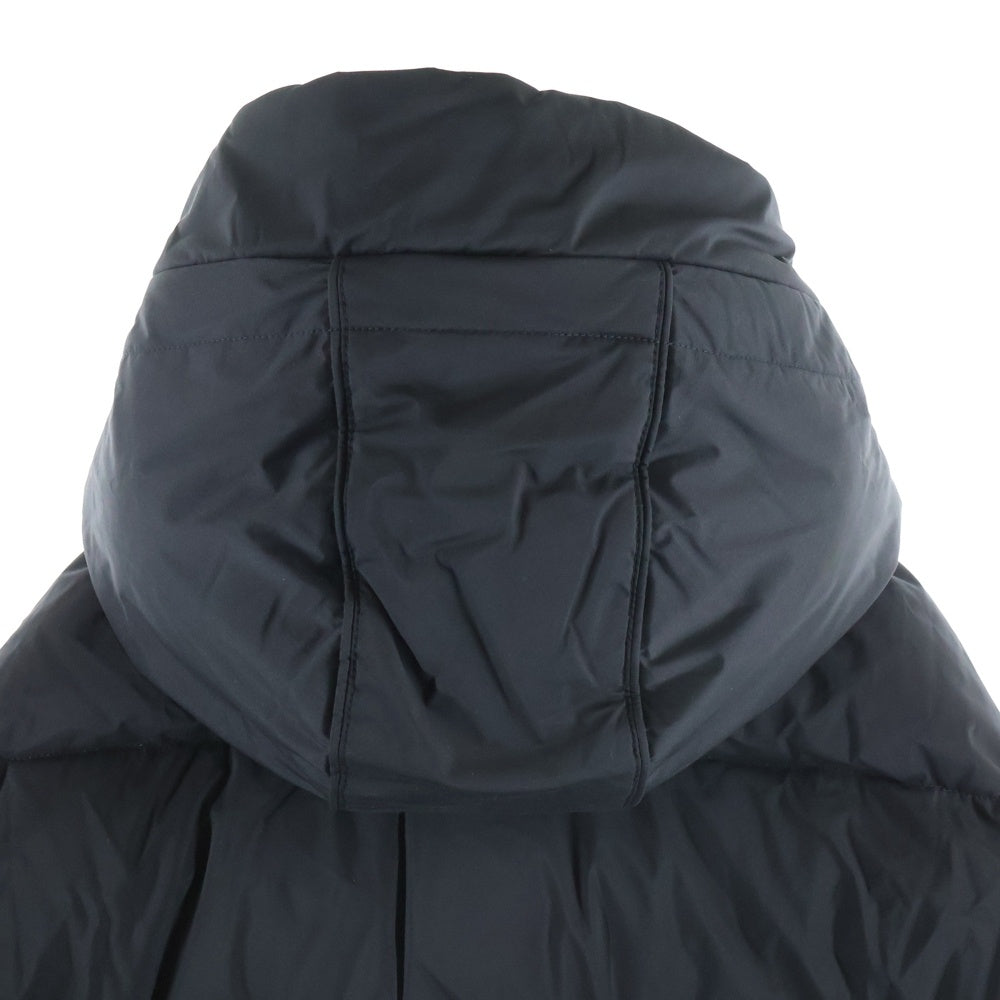 TATRAS(タトラス) KONTO コント ナイロン フーデッド ダウンジャケット ブラック/イエロー MTLA22A4165