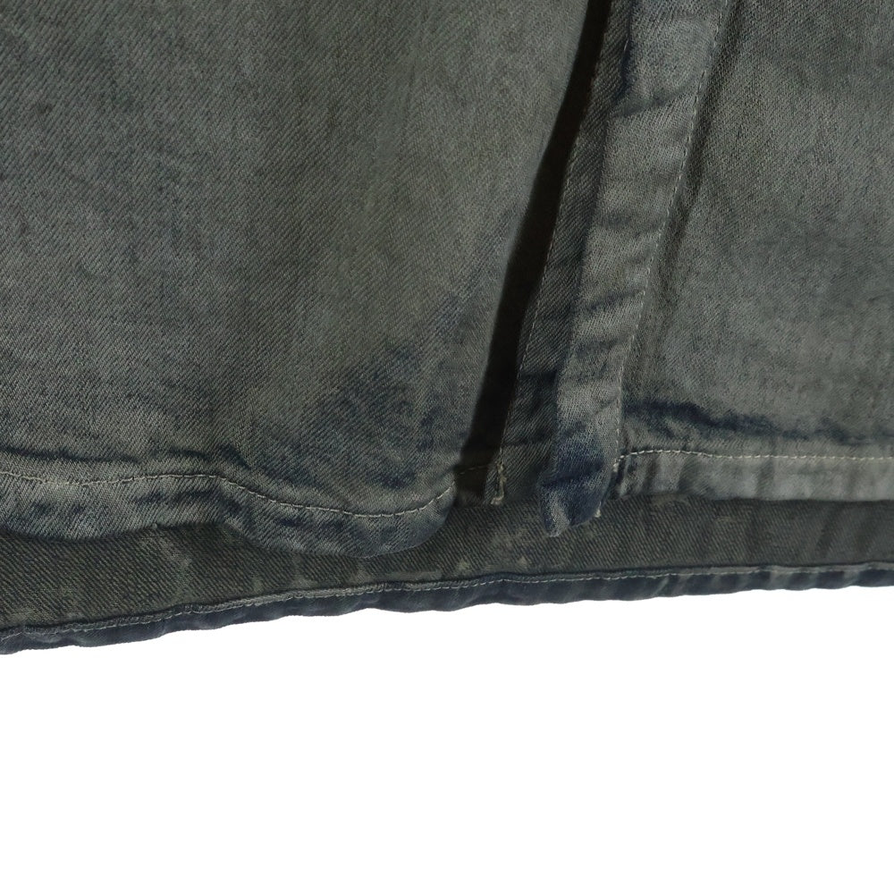 Rick Owens(リックオウエンス) 25AW FOGPOCKET OUTERSHIRT フォグポケット デニムシャツ インディゴ RU02E1237-FLW