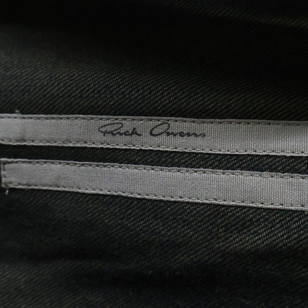 Rick Owens(リックオウエンス) 25AW FOGPOCKET OUTERSHIRT フォグポケット デニムシャツ インディゴ RU02E1237-FLW