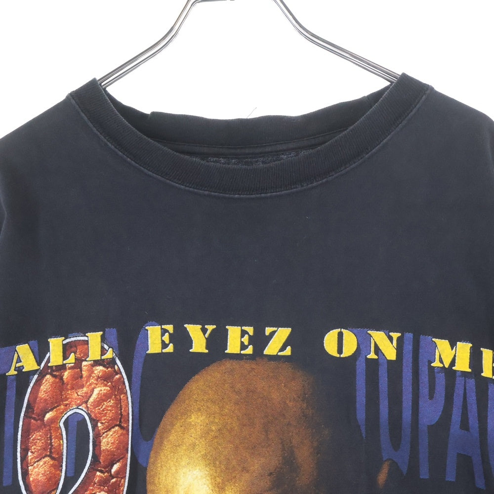 VINTAGE(ヴィンテージ) 90s 2PAC SHAKUR ALL EYEZ ON ME RU STILL DOWN? BOOTLEG トゥーパック オールアイズオンミー 両面プリントTシャツ? ラップTシャツ ブラック