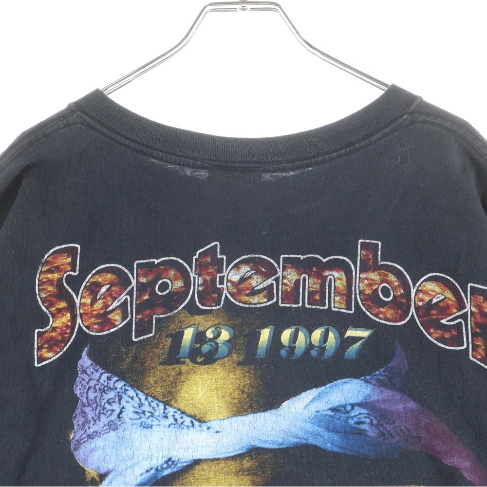 VINTAGE(ヴィンテージ) 90s 2PAC THUG LIFE MAKAVELI サグライフ 半袖Tシャツ ラップT ブラック