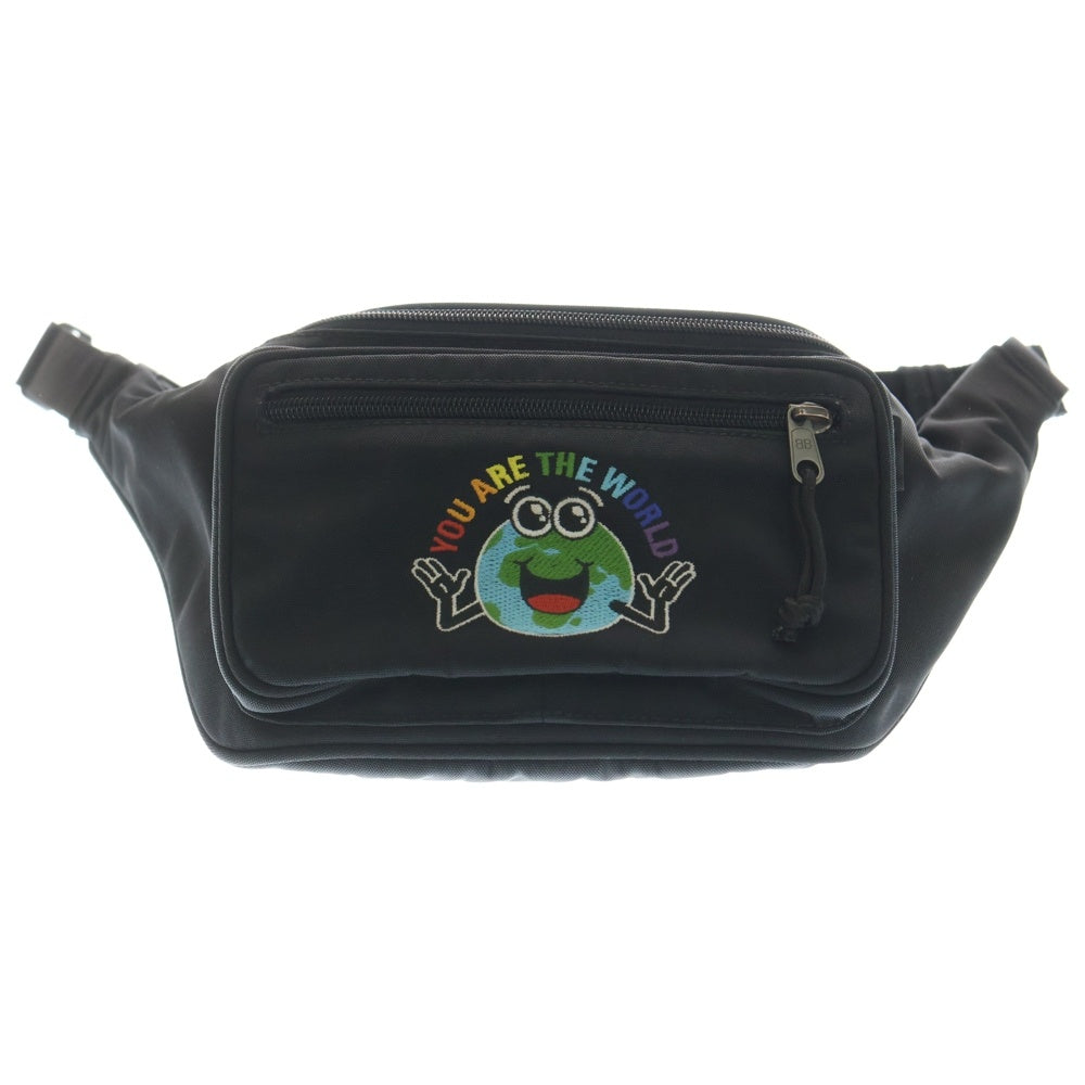 BALENCIAGA(バレンシアガ) YOU ARE THE WORLD WAIST BAG ユーアーザワールド ウエスト ショルダーバッグ ブラック 482389 レディース