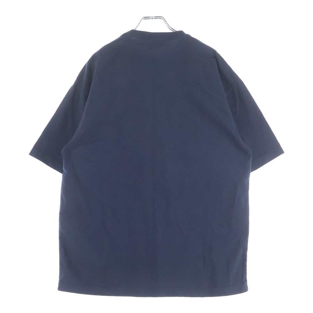 BALENCIAGA(バレンシアガ) 18AW BB LOGO T SHIRT BBロゴプリント クルーネック半袖Tシャツ カットソー ネイビー 535622 TAV04