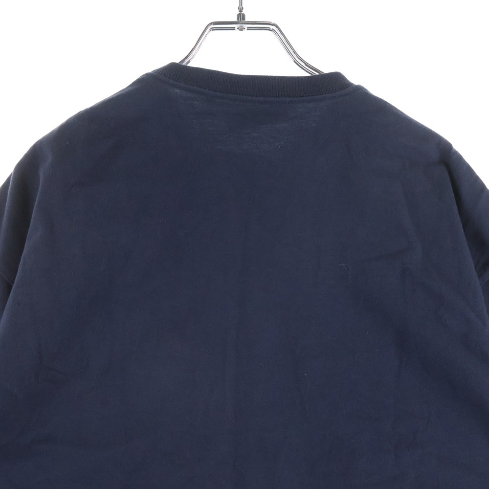 BALENCIAGA(バレンシアガ) 18AW BB LOGO T SHIRT BBロゴプリント クルーネック半袖Tシャツ カットソー ネイビー 535622 TAV04