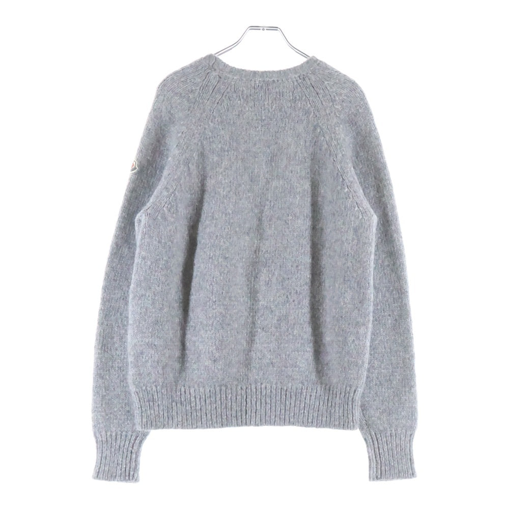 MONCLER(モンクレール) 17AW MAGLIONE TRICOT GIROCOLLO マリオーネトリコマリオーネ アルパカウール混 クルーネックニットスウェット セーター グレー C20919022800 9599M
