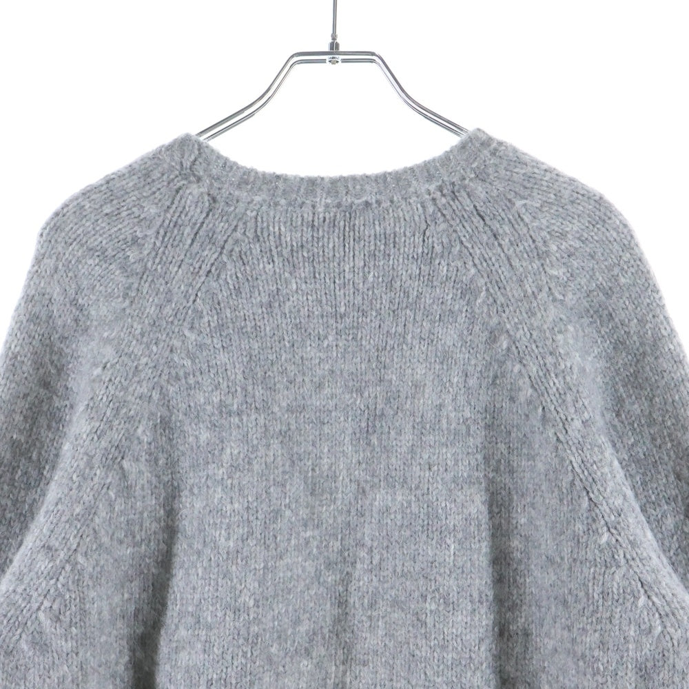 MONCLER(モンクレール) 17AW MAGLIONE TRICOT GIROCOLLO マリオーネトリコマリオーネ アルパカウール混 クルーネックニットスウェット セーター グレー C20919022800 9599M