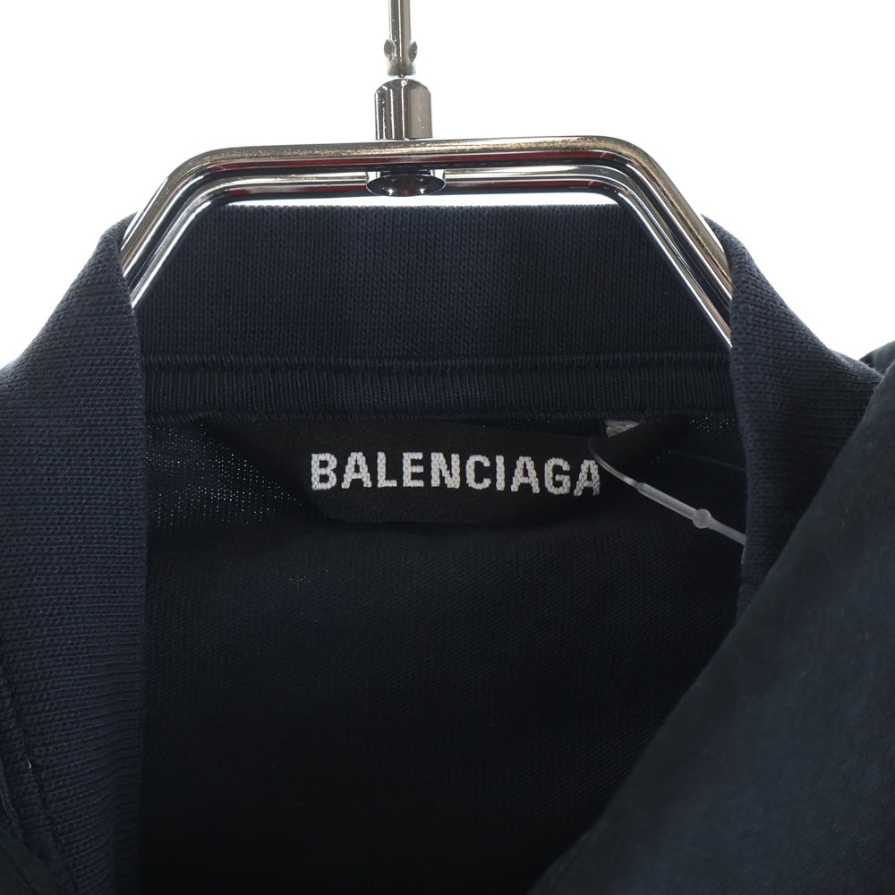 BALENCIAGA(バレンシアガ) 22SS BB ICON TROMPE LOEIL BBアイコン トロンプルイユ レイヤード 長袖シャツ ブラック 699227 TYB18