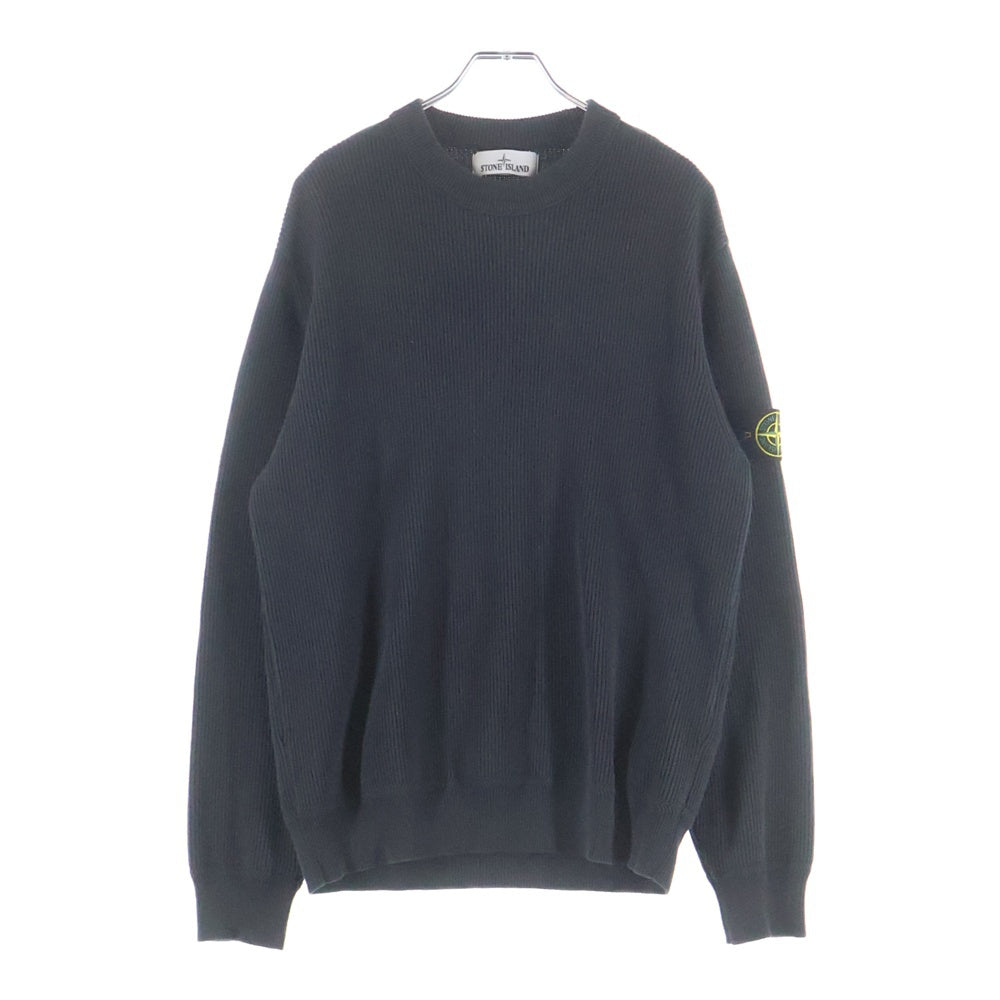 STONE ISLAND(ストーンアイランド) CREWNECK SWEATSHIRT 袖ロゴワッペンコットンリブニット クルーネックスウェット セーター グレー K1S155100054 S00D8