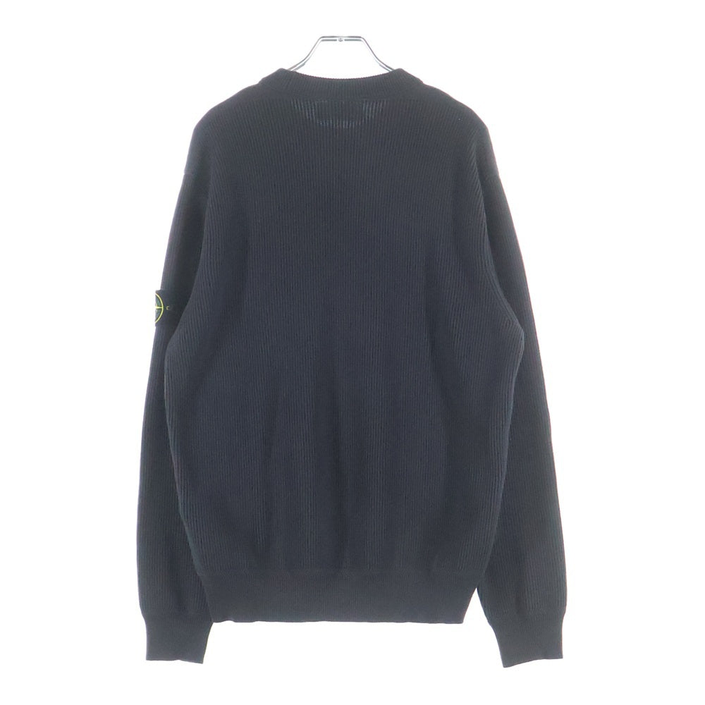 STONE ISLAND(ストーンアイランド) CREWNECK SWEATSHIRT 袖ロゴワッペンコットンリブニット クルーネックスウェット セーター グレー K1S155100054 S00D8