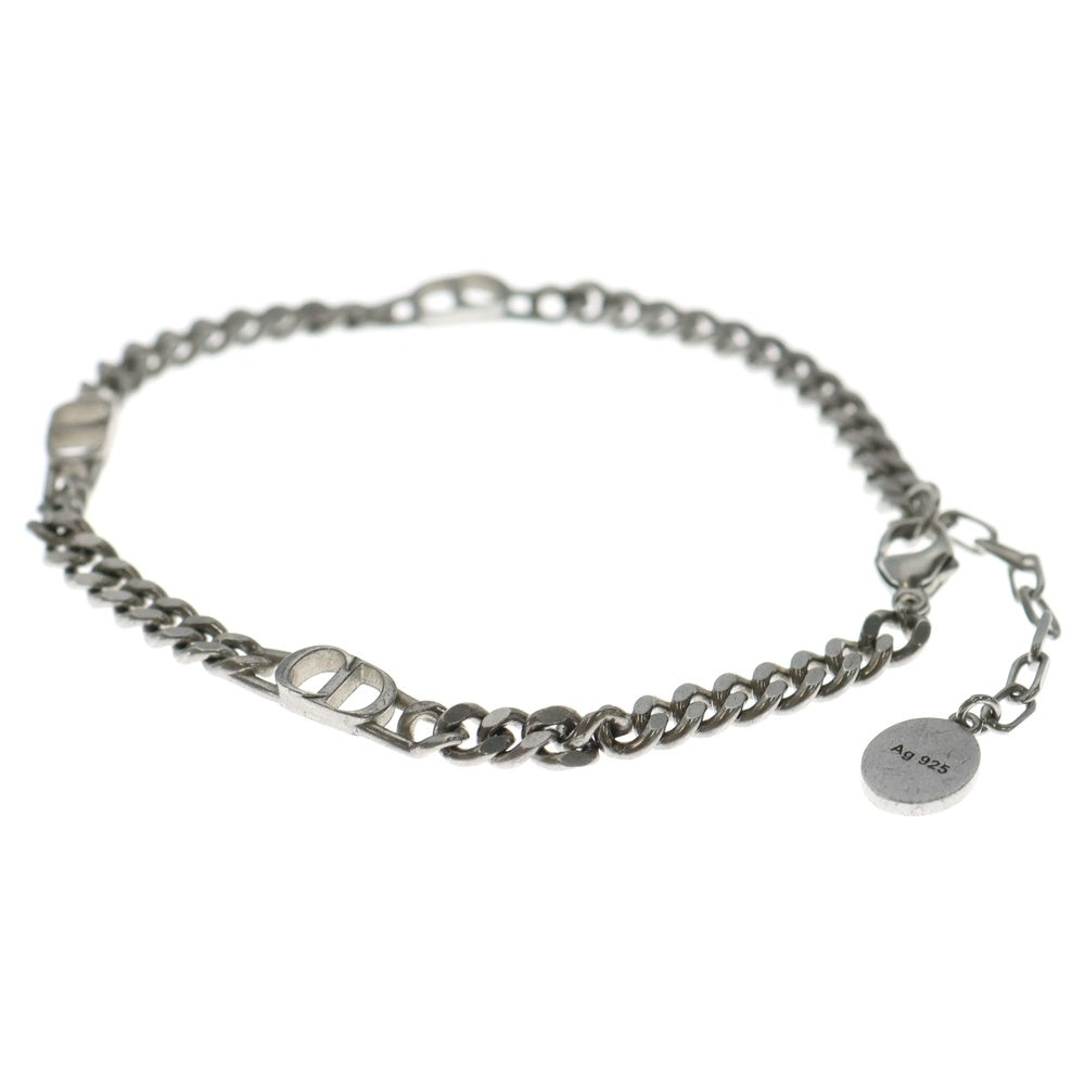 【レシート有】ディオール dior ロゴ CD ブレスレット シルバー N530 DIOR(ディオール) CD ICON チェーンリンク ブレスレット シルバー