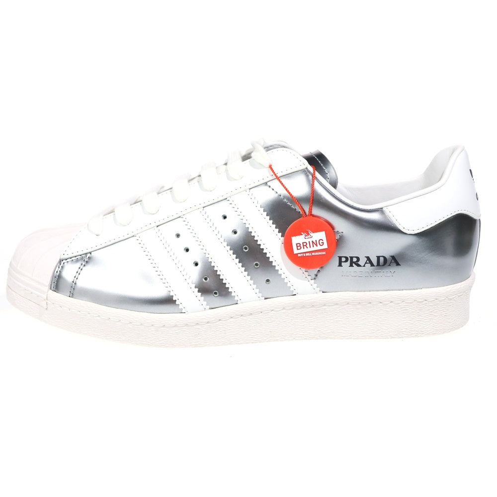PRADA(プラダ) ×adidas Superstar アディダス スーパースター ローカットスニーカー US10/28cm ホワイト/シルバー FX4546