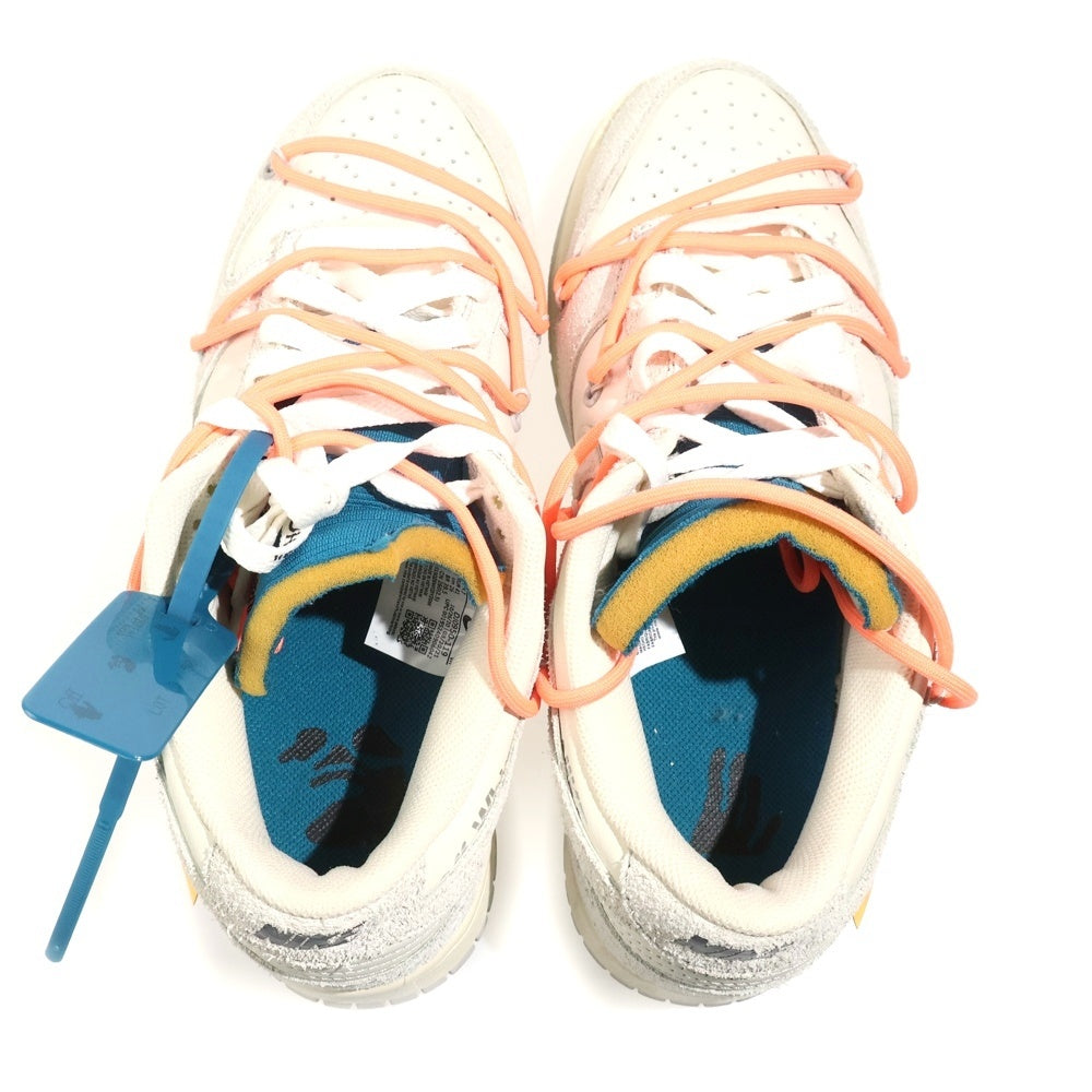 NIKE(ナイキ) ×OFF-WHITE DUNK LOW 1 of 50 Lot.19 オフホワイト ダンク ローカットスニーカー ホワイト US8/26cm DJ0950-119