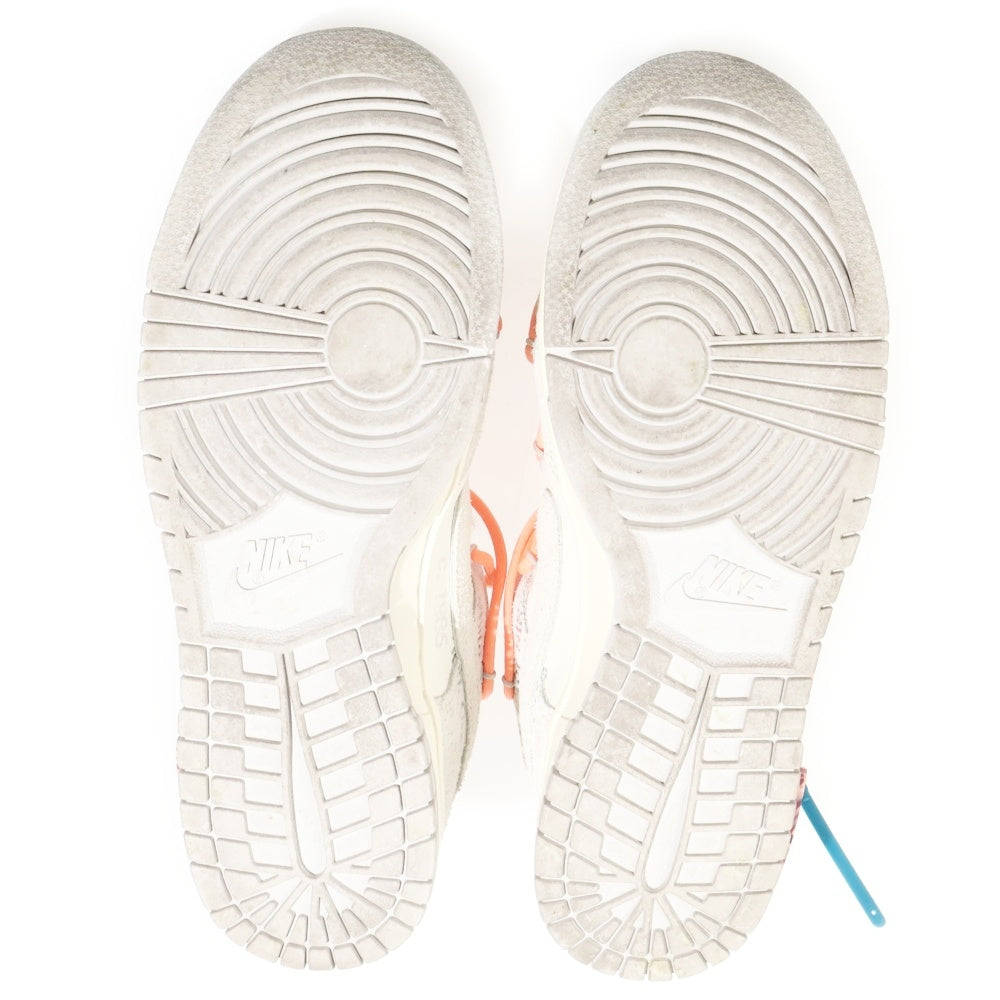 NIKE(ナイキ) ×OFF-WHITE DUNK LOW 1 of 50 Lot.19 オフホワイト ダンク ローカットスニーカー ホワイト US8/26cm DJ0950-119