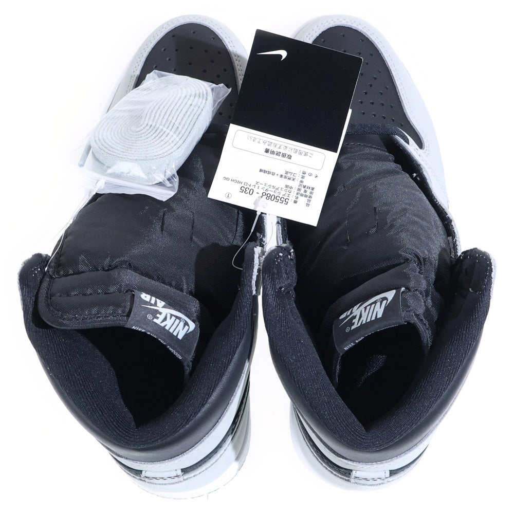 NIKE(ナイキ) AIR JORDAN 1 RETRO HIGH OG SHADOW 2.0 エアジョーダン1 シャドウ 2.0 ハイカットスニーカー US8/26cm グレー/ブラック 555088-035