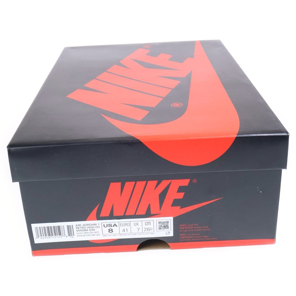 NIKE(ナイキ) AIR JORDAN 1 RETRO HIGH OG SHADOW 2.0 エアジョーダン1 シャドウ 2.0 ハイカットスニーカー US8/26cm グレー/ブラック 555088-035