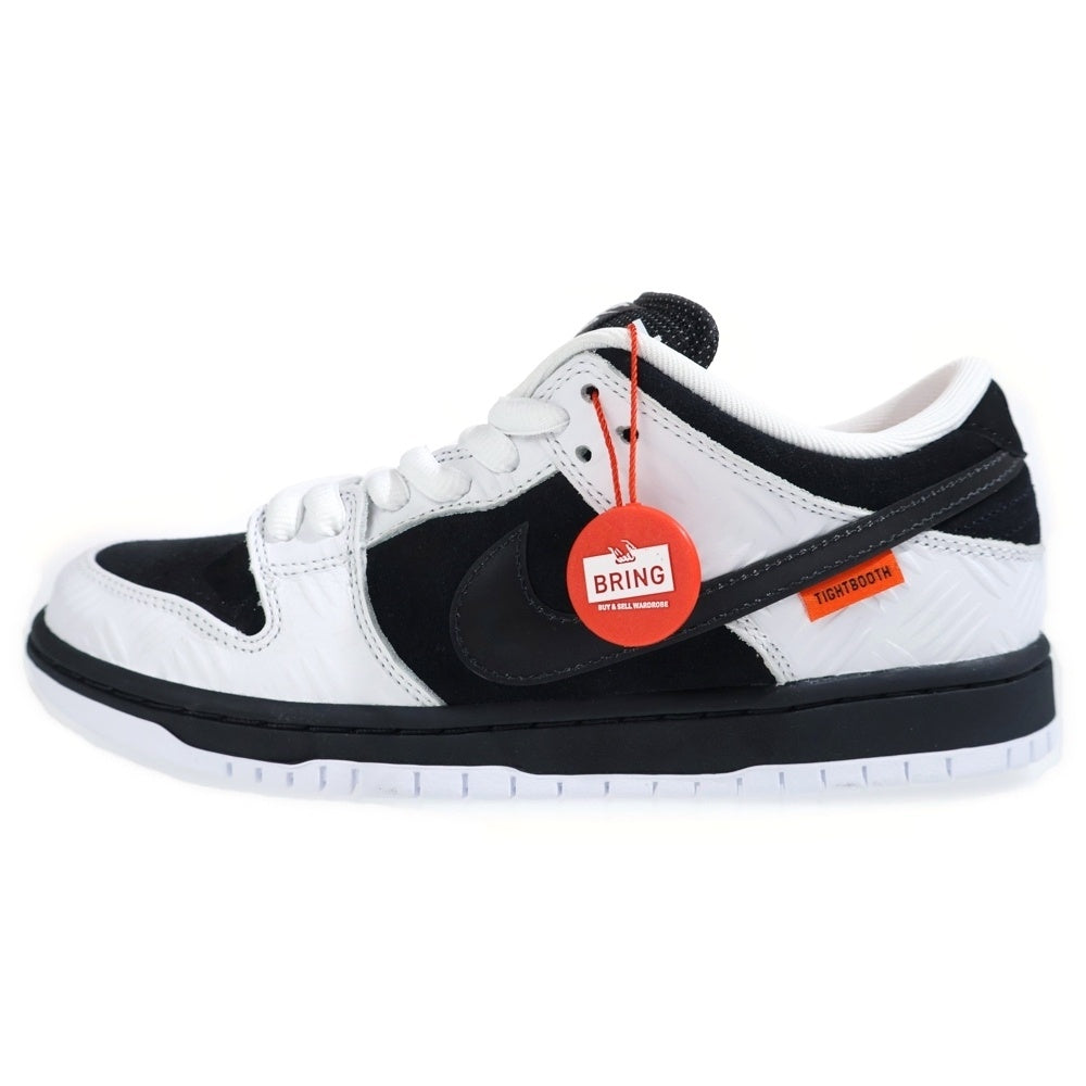 NIKE SB(ナイキエスビー) ×TIGHTBOOTH SB DUNK LOW PRO QS タイトブース SBダンク プロ ローカットスニーカー ブラック/ホワイト US8/26cm FD2629-100
