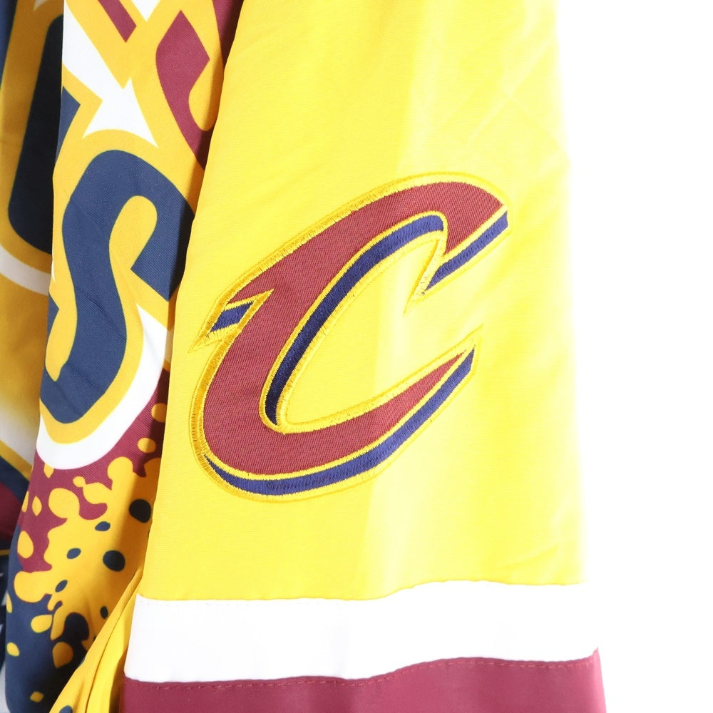 NO BRAND(ノーブランド) NBA 2016 CAVALIERS CHAMPION PADDED JACKET エヌビーエー キャバリアーズ 2016 チャンピオン記念 ロゴパッチ パディッドジャケット レッド