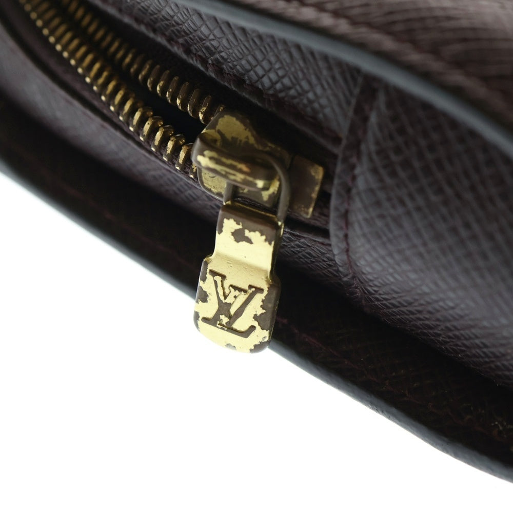 LOUIS VUITTON(ルイヴィトン) タイガ バイカル グリズリ ゴールド金具 レザークラッチバッグ ブラウン M30188