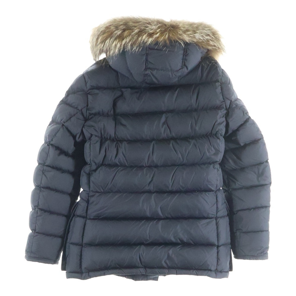 MONCLER(モンクレール) 19AW CLUNY クルーニー ファー フーデッド ジップアップ ダウンコート ジャケット レディース ブラック E20914138025