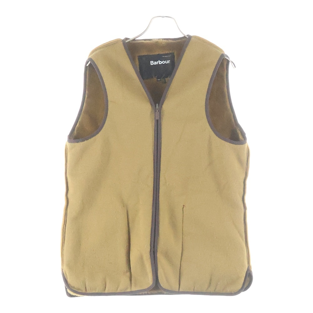 Barbour(バブアー) リバーシブル フェイクファー ライナーベスト ブラウン 2102112