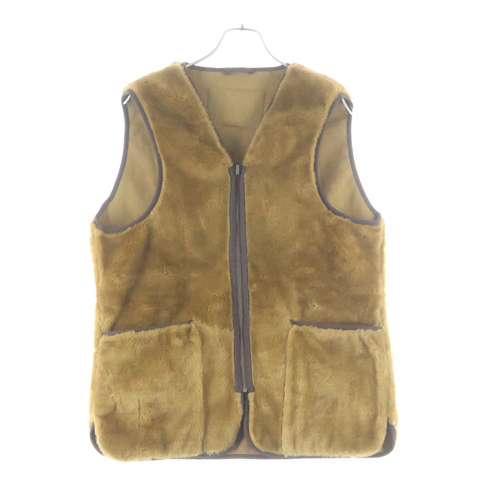 Barbour(バブアー) リバーシブル フェイクファー ライナーベスト ブラウン 2102112