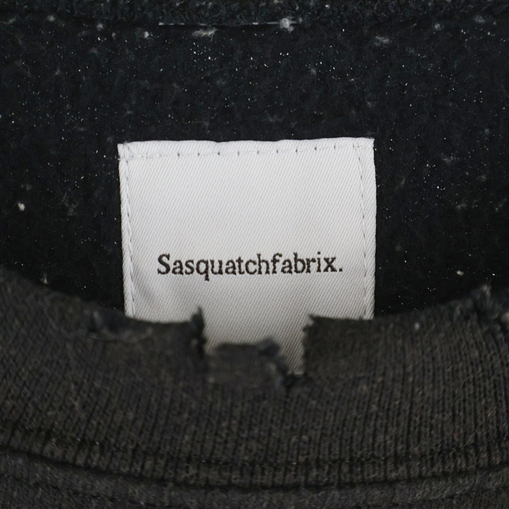 Sasquatchfabrix.(サスクワッチファブリックス) EGYPT PRINT VINTAGE SWEATSHIRT エジプト プリント ヴィンテージ プルオーバー スウェットシャツ ブラック 23SS-CSS-002