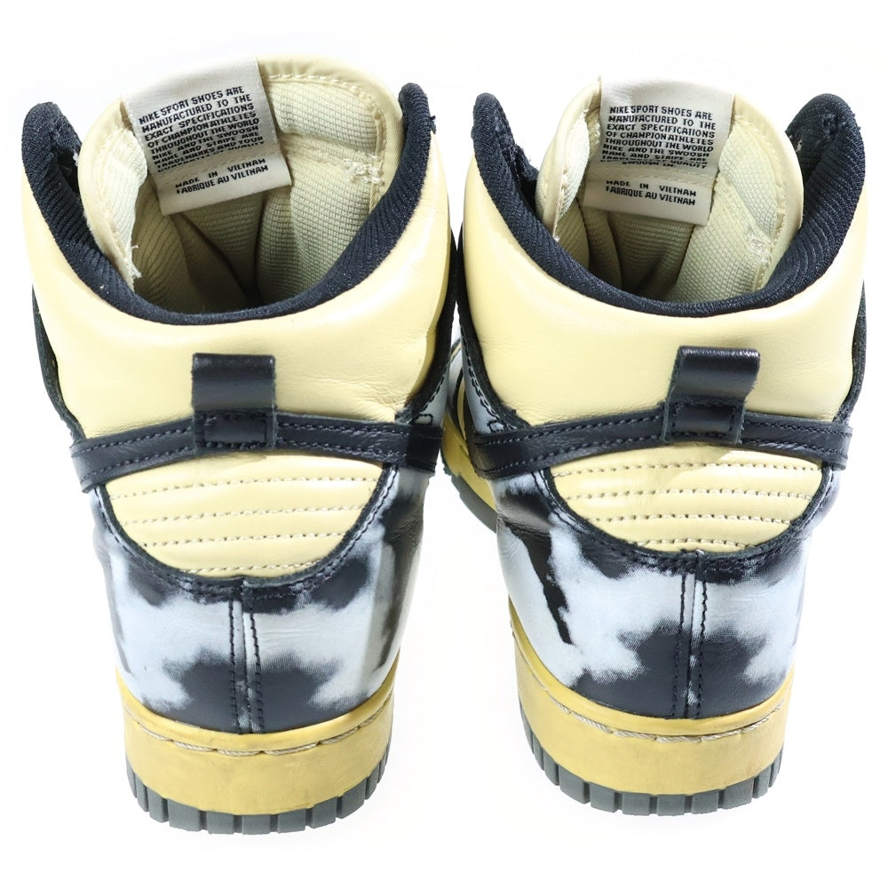 NIKE(ナイキ) DUNK HIGH 1985 SP BLACK ACID WASH ダンクハイ ブラックアシッドウォッシュ ハイカットスニーカー レディース イエロー US6.5/24.5 DD9404-700