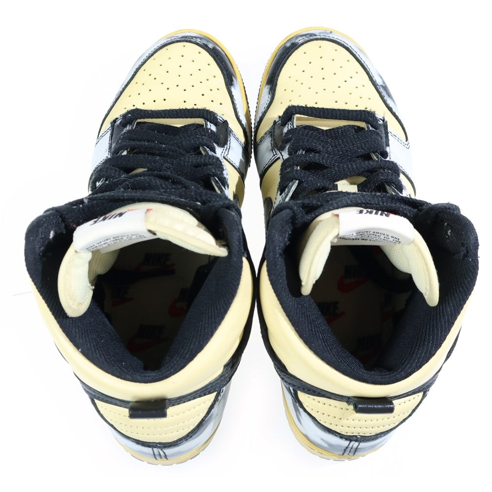 NIKE(ナイキ) DUNK HIGH 1985 SP BLACK ACID WASH ダンクハイ ブラックアシッドウォッシュ ハイカットスニーカー レディース イエロー US6.5/24.5 DD9404-700