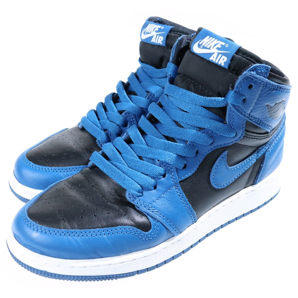 NIKE(ナイキ) AIR JORDAN 1 RETRO HIGH OG GS Dark Marina Blue エアジョーダン1 ダークマリーナブルー ハイカットスニーカー レディース US5Y/23.5cm 575441-404