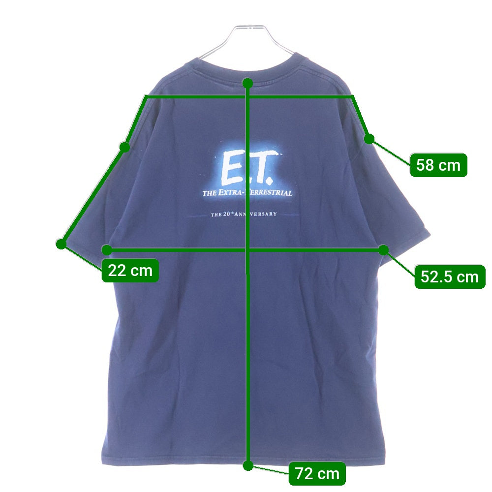 VINTAGE(ヴィンテージ) VINTAGE 00S ヴィンテージ 20周年記念 両面プリントデザイン クルーネック カットソー 半袖Tシャツ ネイビー