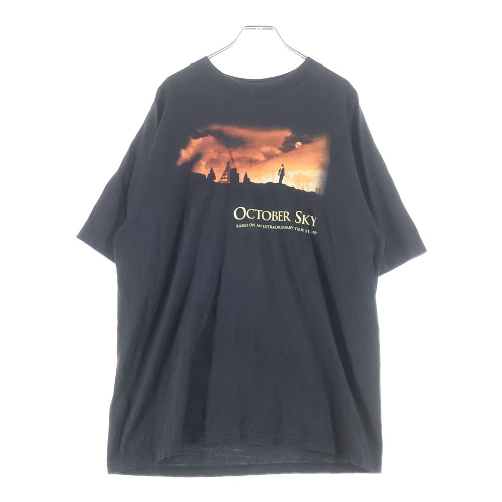 VINTAGE(ヴィンテージ) VINTAGE 90S OCTOBER SKY ヴィンテージ 遠い空の向こうに フロントプリント クルーネック カットソー 半袖Tシャツ ブラック
