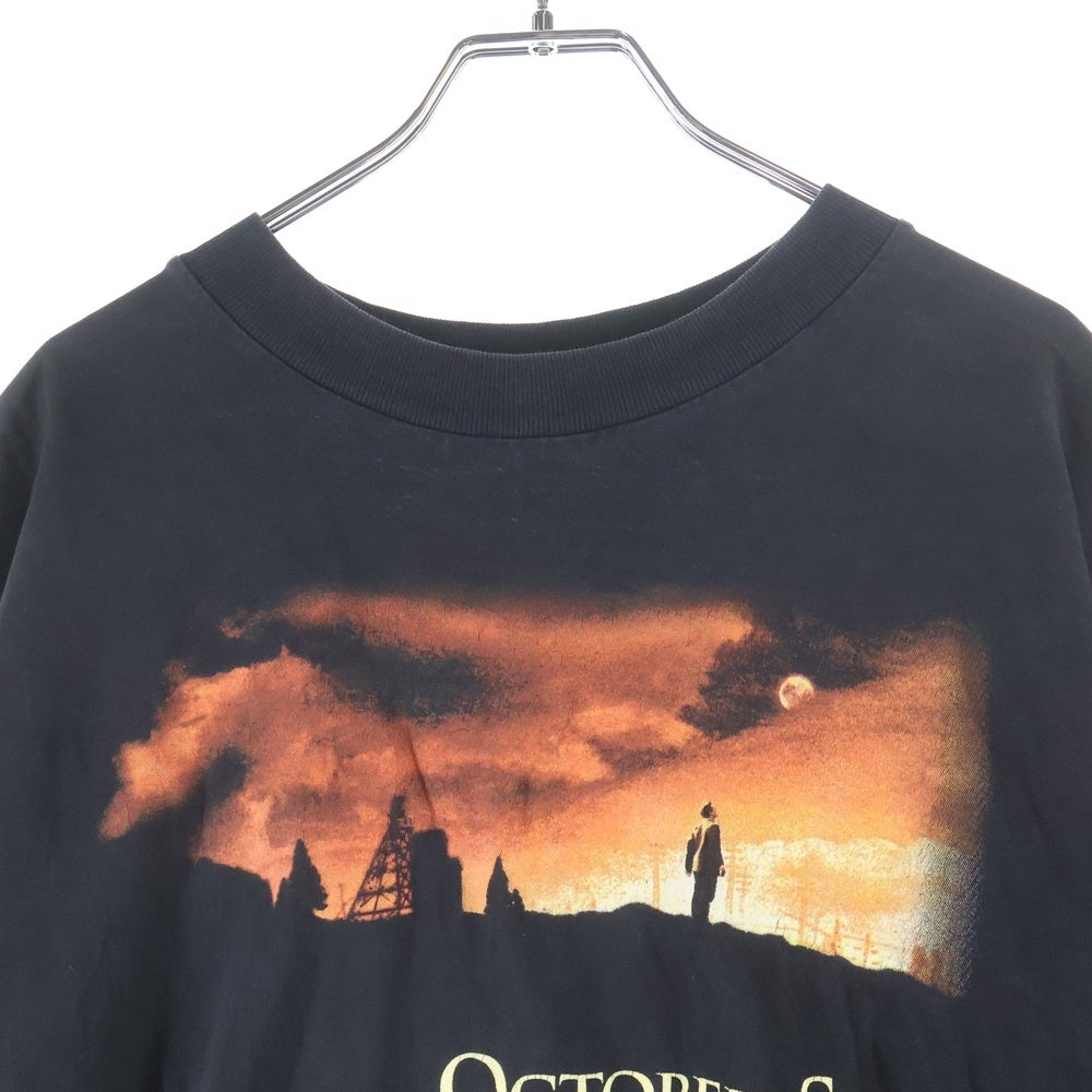VINTAGE(ヴィンテージ) VINTAGE 90S OCTOBER SKY ヴィンテージ 遠い空の向こうに フロントプリント クルーネック カットソー 半袖Tシャツ ブラック