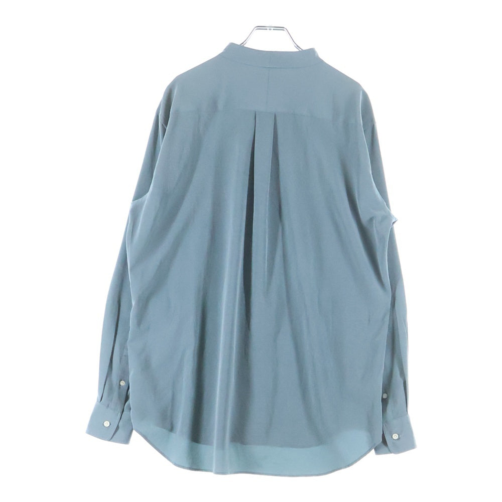 RAINMAKER(レインメーカー) ロゴデザイン ショールカラー 6B 長袖シャツ ブルー RM221-010