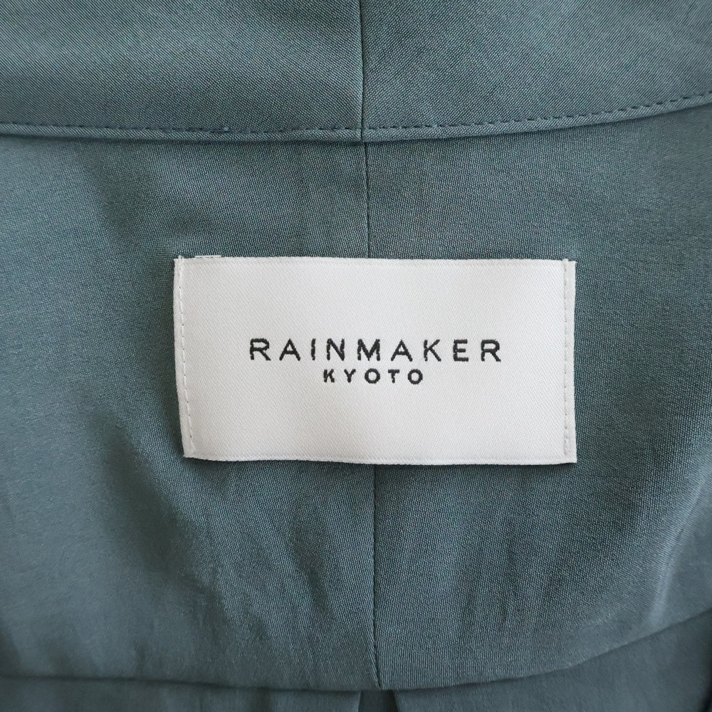 RAINMAKER(レインメーカー) ロゴデザイン ショールカラー 6B 長袖シャツ ブルー RM221-010
