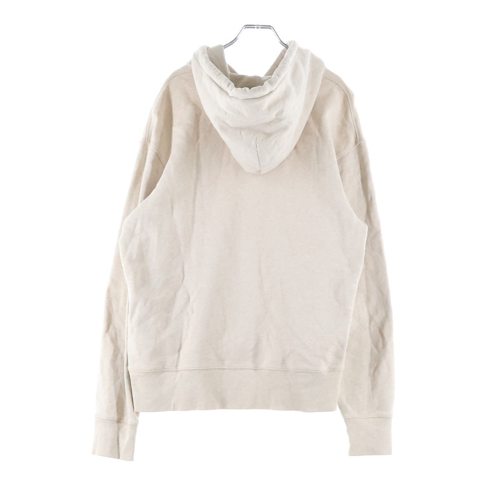 Acne Studios(アクネ ストゥディオズ) エンブロイダリーデザイン カンガルーポケット フーデッド スウェット パーカー ベージュ FA-UXSWEA000075