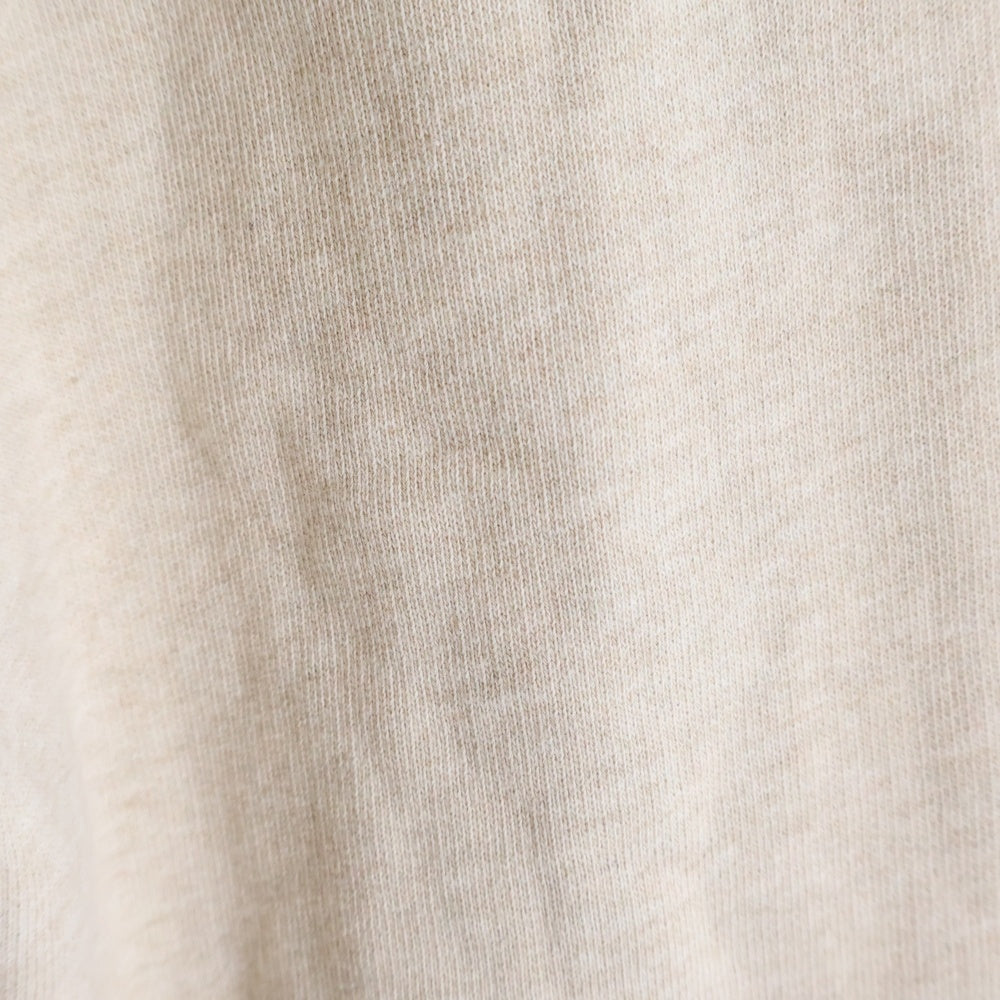 Acne Studios(アクネ ストゥディオズ) エンブロイダリーデザイン カンガルーポケット フーデッド スウェット パーカー ベージュ FA-UXSWEA000075