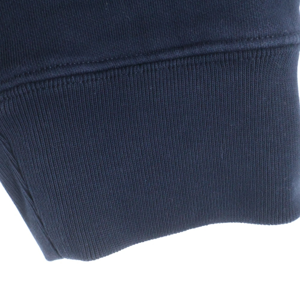 MAISON KITSUNE(メゾンキツネ) フロントエンブロイダリーデザイン クルーネック スウェット トレーナー ネイビー NM00311KM0001