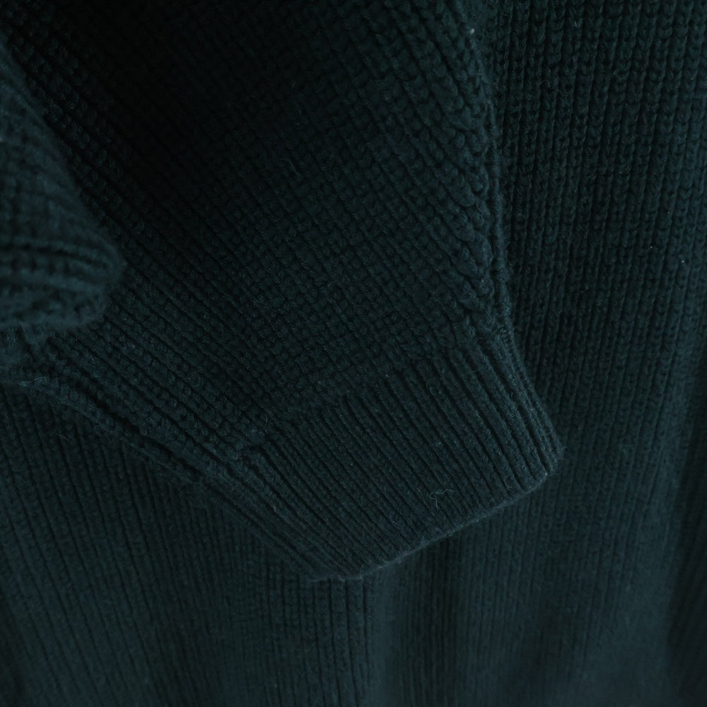 Lui's(ルイス) 片畦バルーン クルーネック ハイゲージ ニット セーター グリーン LUZ2032205A0003