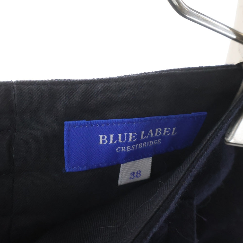 BLUE LABEL CRESTBRIDGE(ブルーレーベルクレストブリッジ) チェック切り替え フレアロングスカート レディース ネイビー 55S15-810-29