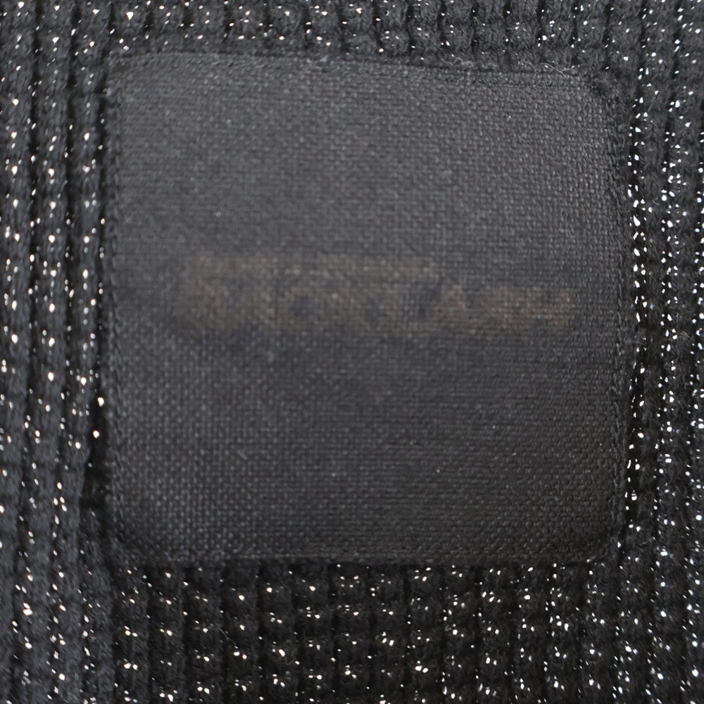 ISAMU KATAYAMA BACKLASH(イサムカタヤマバックラッシュ) BD TOP WAFFLE HENLEY NECK L/S TOPS GARMENT-DYED 強撚コットンワッフルヘンリーネック ロングスリーブカットソー ブラック 2139-01